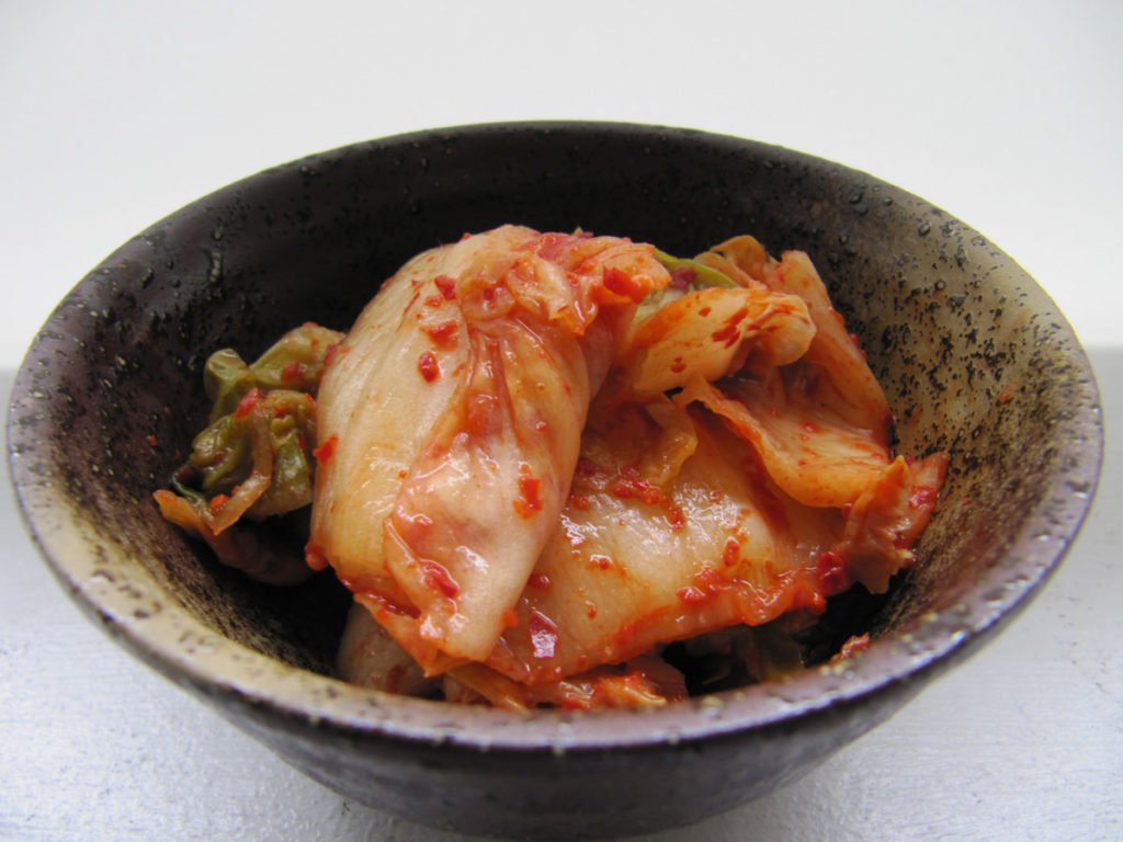 Image of a bowl of probiotic kimchi