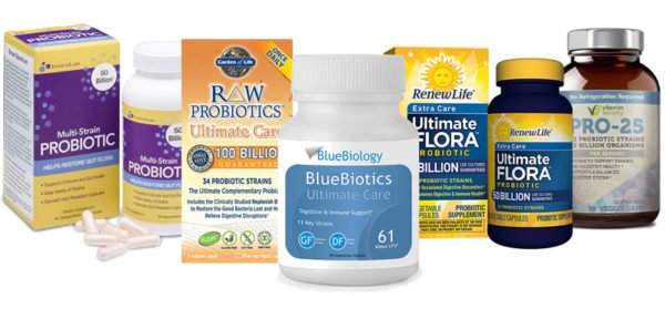 Image of the top 5 best probiotics