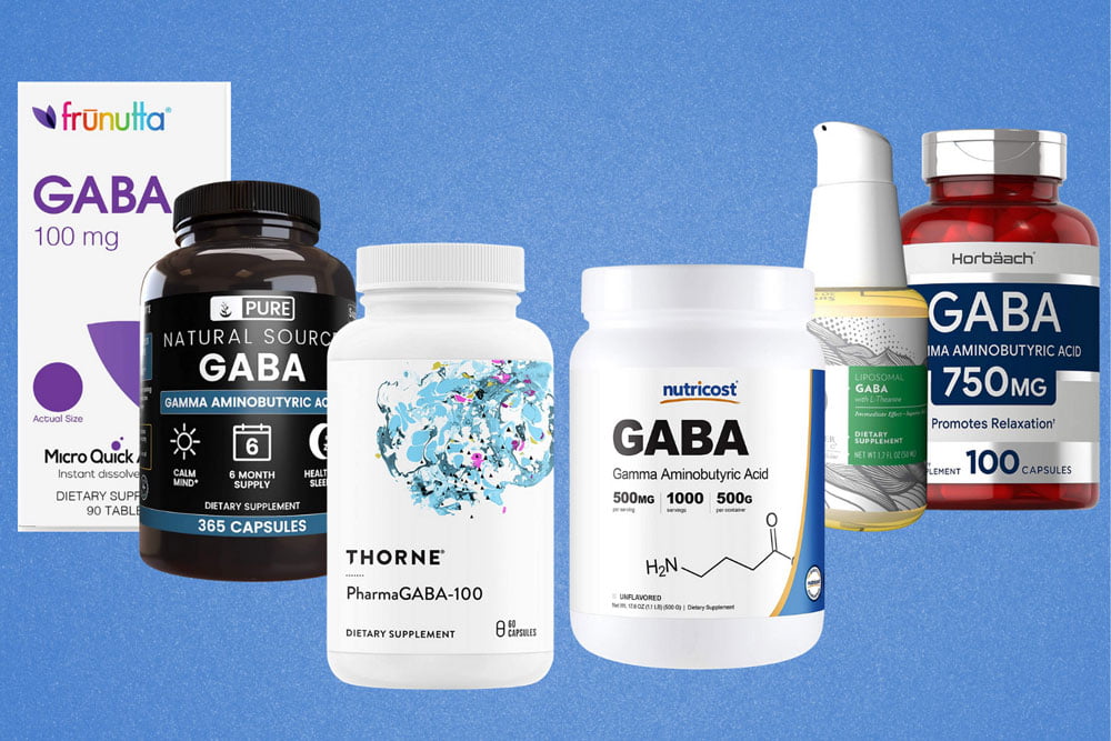 Image of the bottles of the best GABA supplements