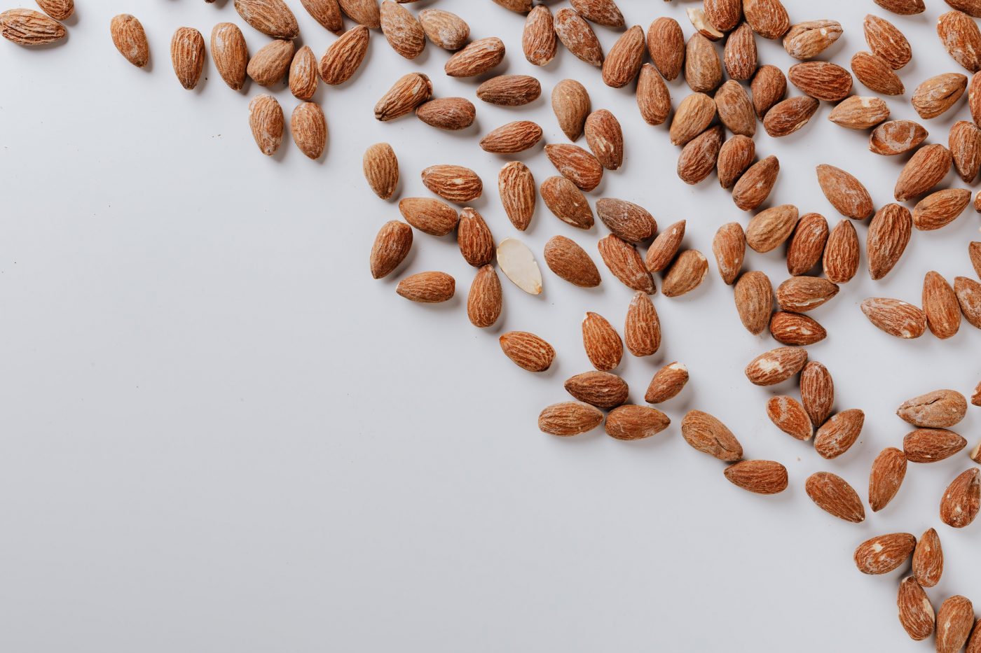 Almonds on a table